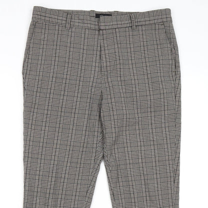 New Look Mens Brown Check  Dress Pants Trousers Size 32 L30 in