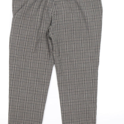 New Look Mens Brown Check  Dress Pants Trousers Size 32 L30 in