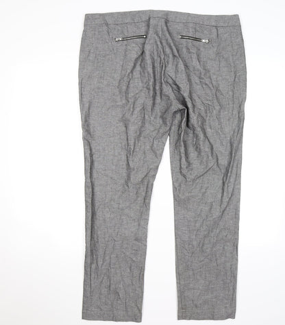 Womens UK Size 16 Marks and Spencer Regular Fit  Grey Trousers