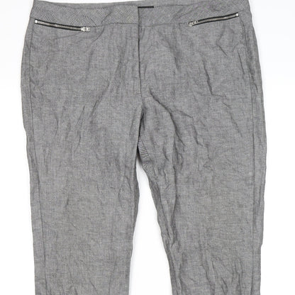 Womens UK Size 16 Marks and Spencer Regular Fit  Grey Trousers