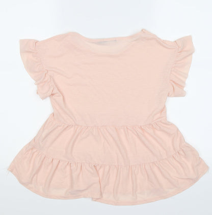 Womens UK Size 6 Boohoo Pink Tunic T-Shirt