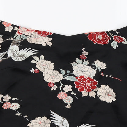 Womens UK Size 8 Dorothy Perkins Black Basic Blouse