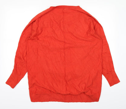 M&Co Womens Orange   Basic T-Shirt Size 14