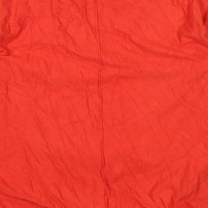 M&Co Womens Orange   Basic T-Shirt Size 14