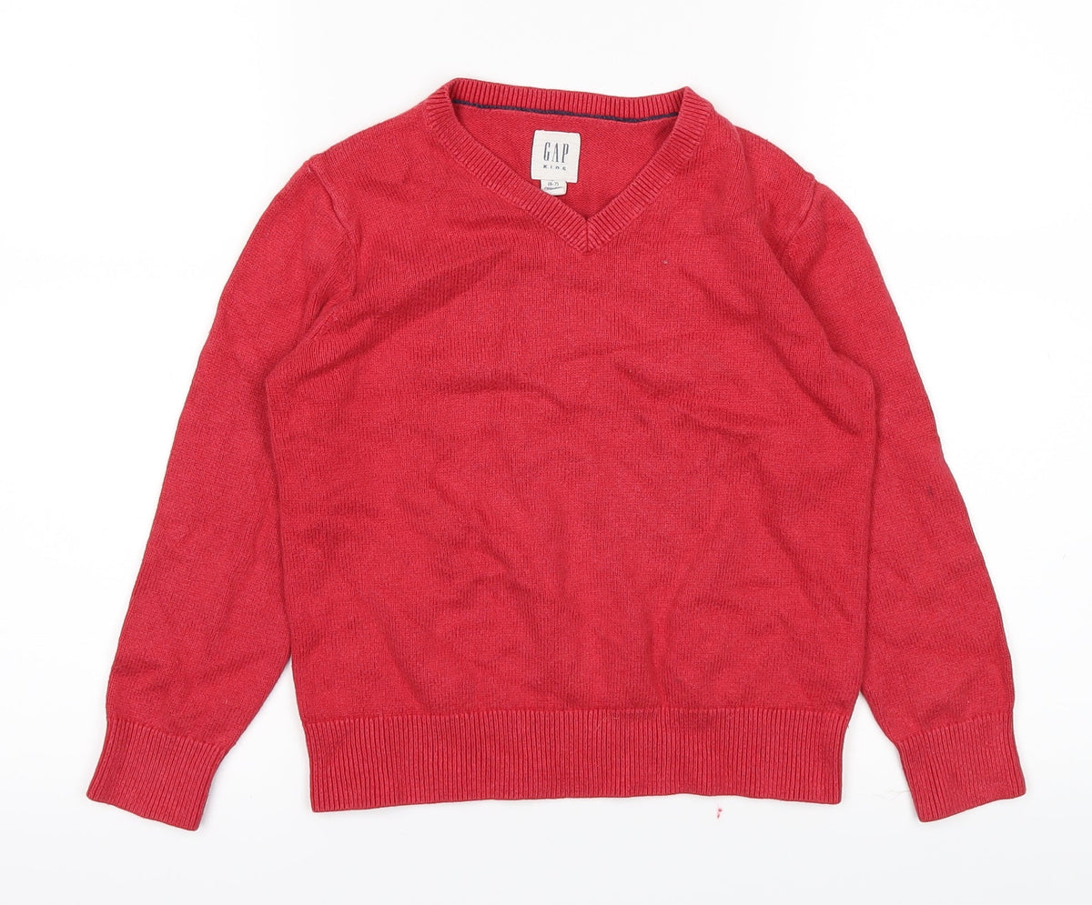 Additional front view of Gap boys’ red jumper, size 7, years
