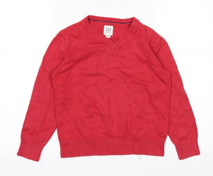 Additional front view of Gap boys’ red jumper, size 7, years