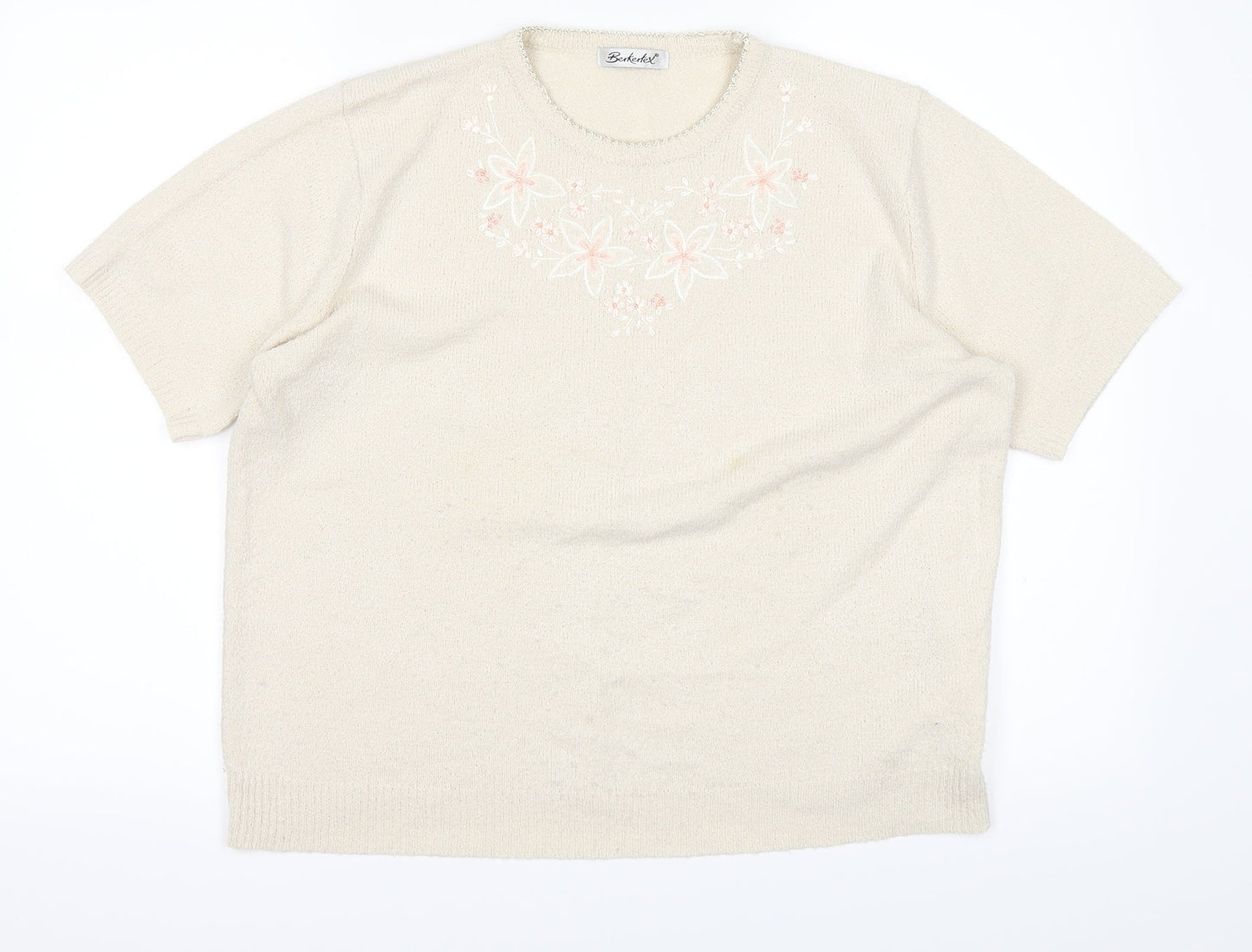 Berkertex Womens White   Pullover Jumper Size 14