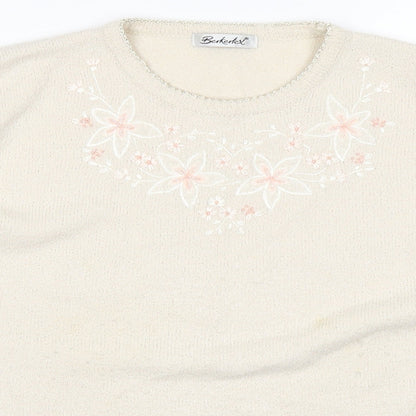 Berkertex Womens White   Pullover Jumper Size 14