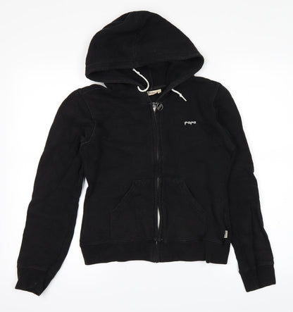pepe Girls Black   Full Zip Hoodie Size L