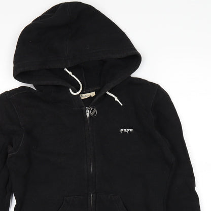 pepe Girls Black   Full Zip Hoodie Size L