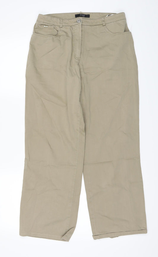 Basler Mens Beige   Straight Jeans Size 38 L27 in