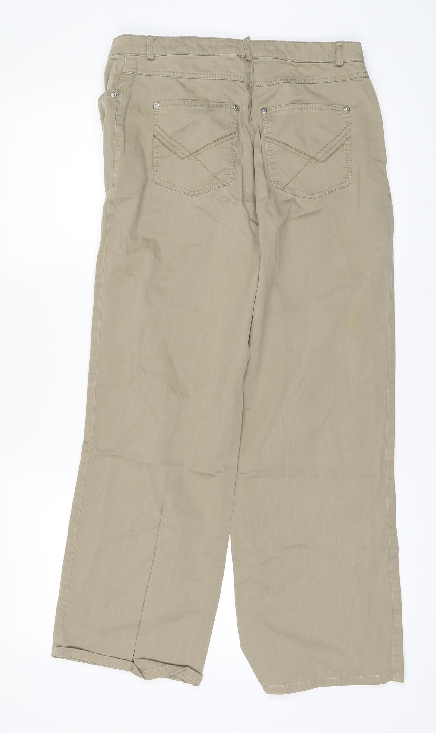 Basler Mens Beige   Straight Jeans Size 38 L27 in