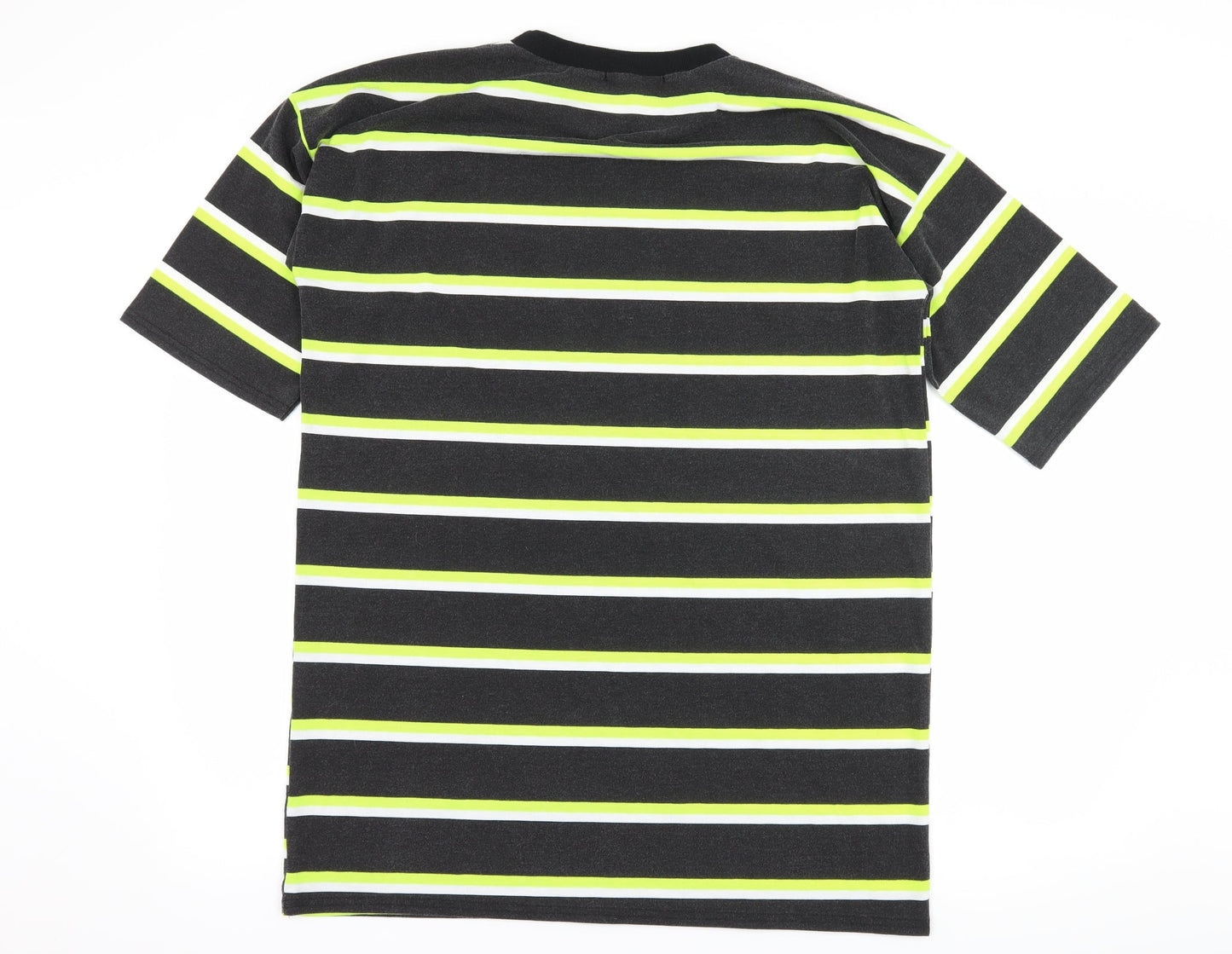 Lasula Womens Grey Striped  T-Shirt Dress  Size 10
