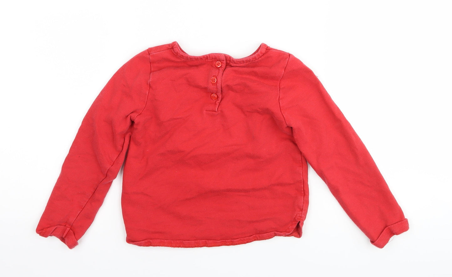 Mothercare Baby Red   Basic T-Shirt Size 18-24 Months  - cat superhero