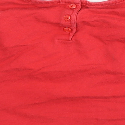 Mothercare Baby Red   Basic T-Shirt Size 18-24 Months  - cat superhero