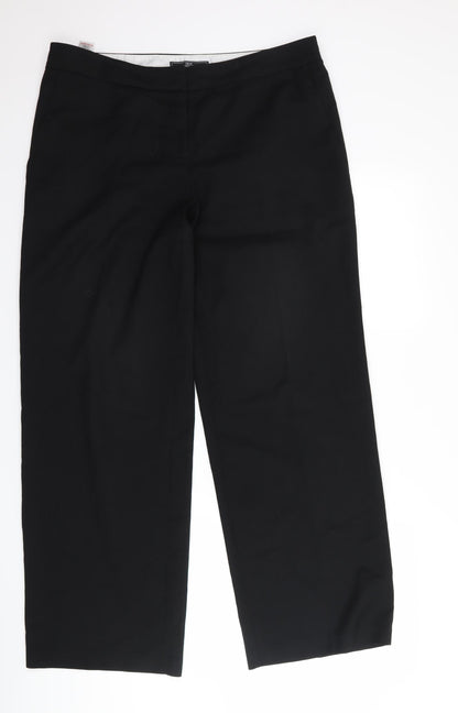 Womens UK Size 36 NEXT Regular Fit  Black Trousers