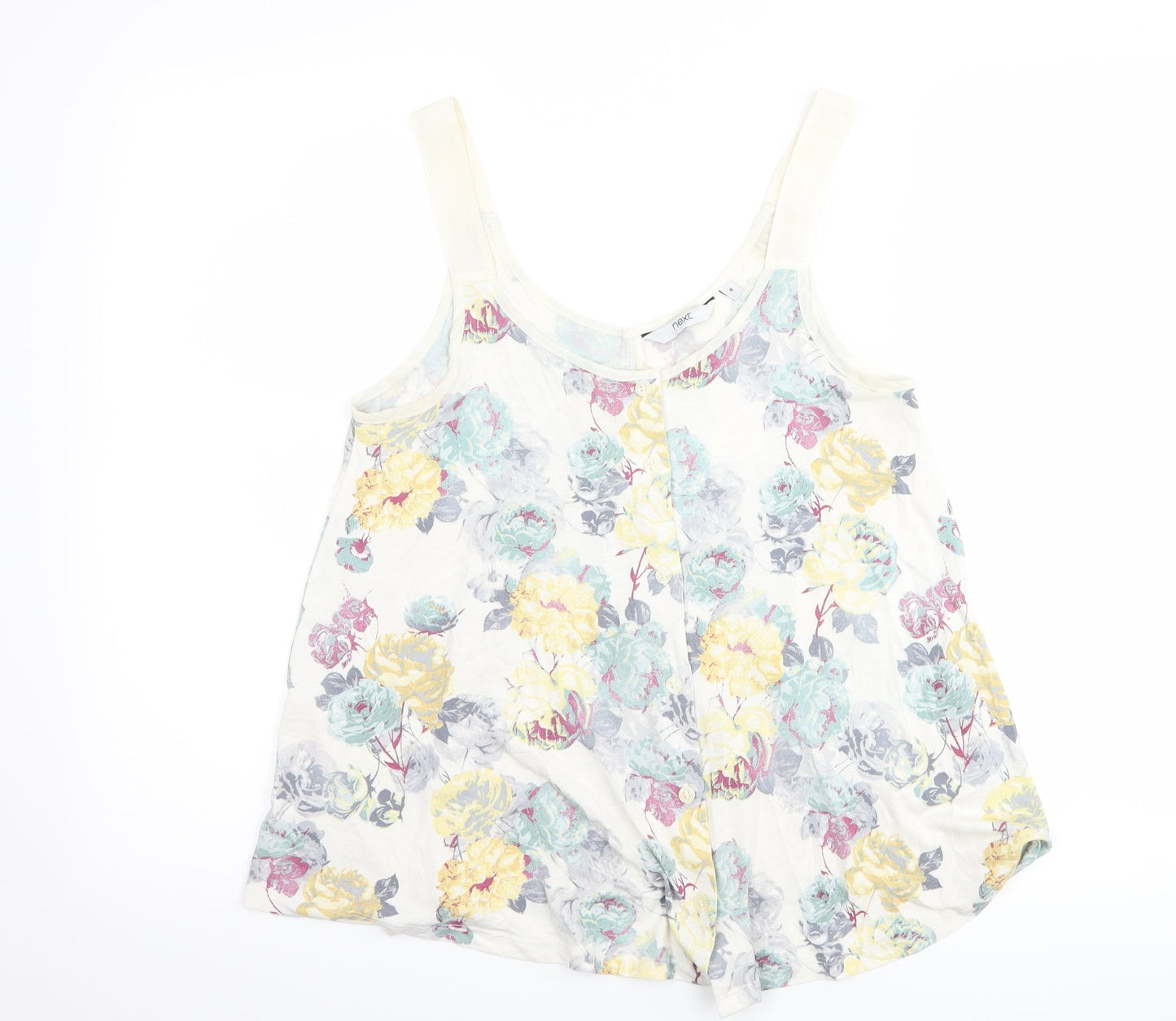 Womens UK Size 8 NEXT White Basic Tank