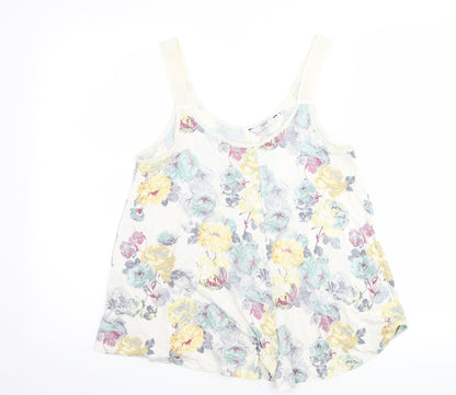 Womens UK Size 8 NEXT White Basic Tank