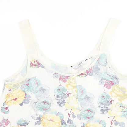 Womens UK Size 8 NEXT White Basic Tank