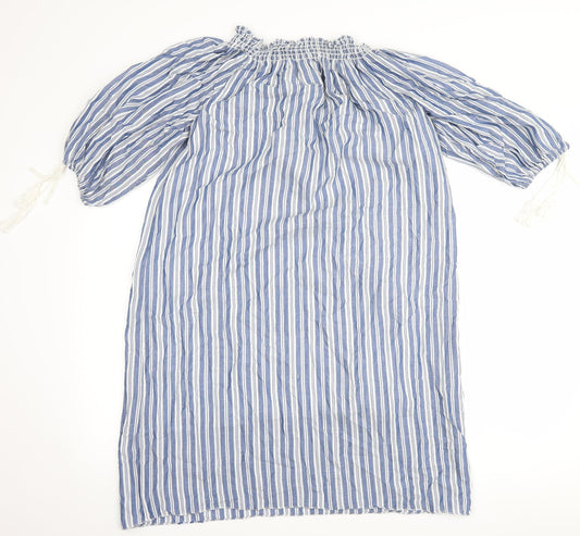 Max Studio Womens Blue Striped  Shift  Size S