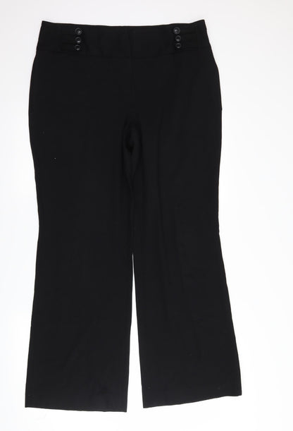 Womens UK Size 14 NEXT Regular Fit  Black Trousers
