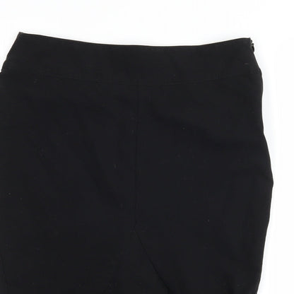 Close-up detail of Ad Lib women’s black tulip skirt, size UK 8