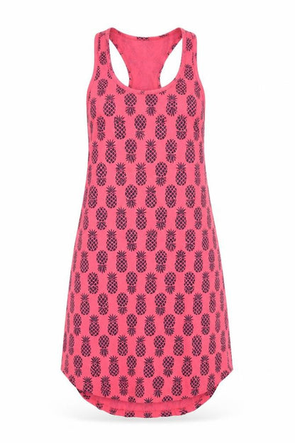 Very Womens Pink   Tank Dress  Size 8  - pineapple