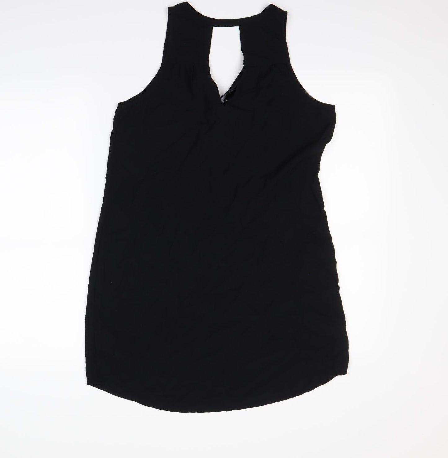 Womens UK Size XS Gap Black Basic Tank