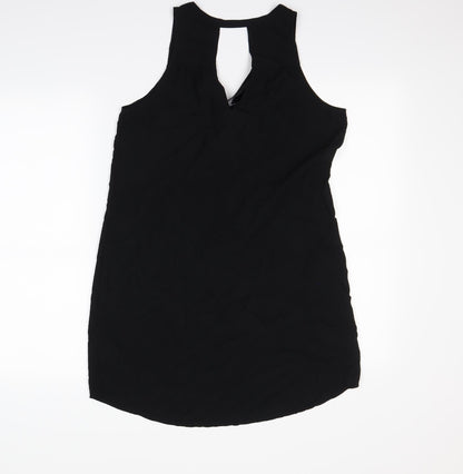 Womens UK Size XS Gap Black Basic Tank