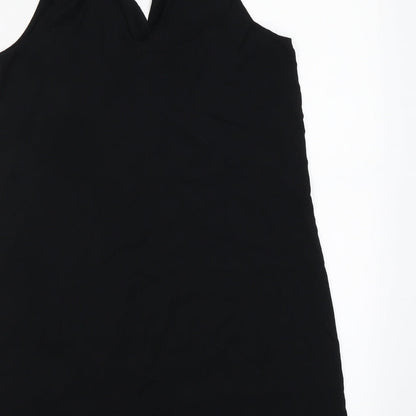 Womens UK Size XS Gap Black Basic Tank