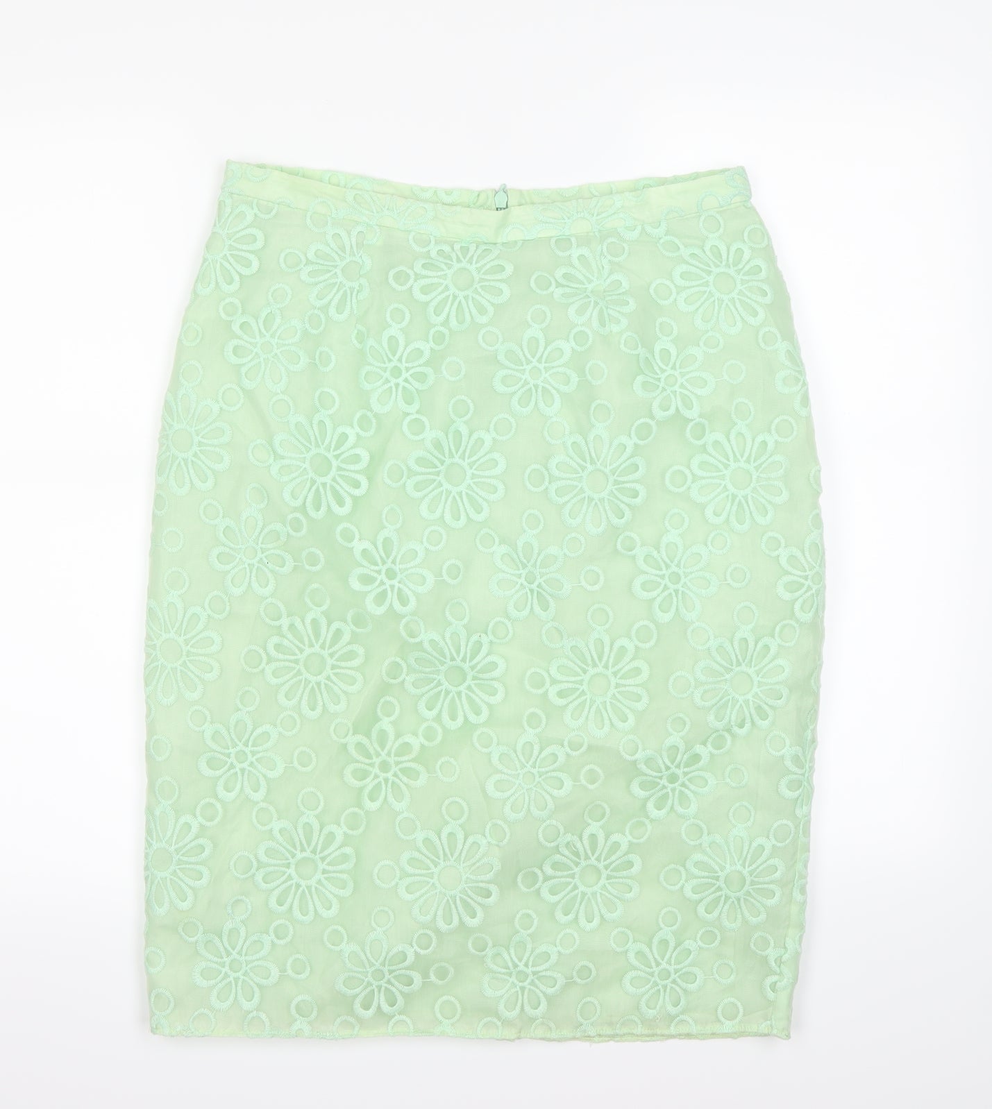 M&Co Womens Green   A-Line Skirt Size 12