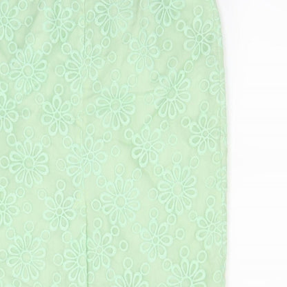 M&Co Womens Green   A-Line Skirt Size 12