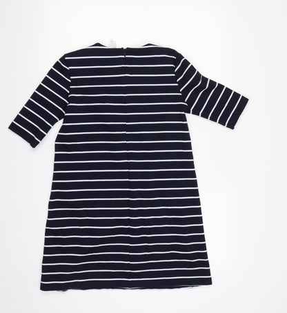 Basic Womens Blue Striped  Bodycon  Size XS