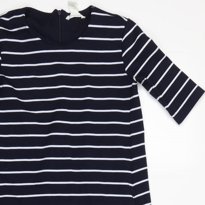 Basic Womens Blue Striped  Bodycon  Size XS