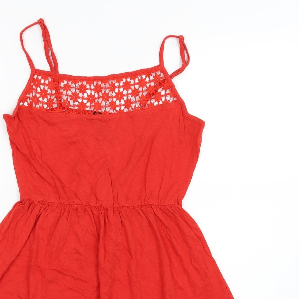 Atmosphere Womens Red  Jersey Basic Blouse Size 10