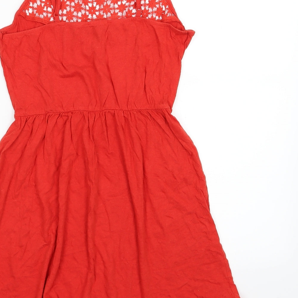 Atmosphere Womens Red  Jersey Basic Blouse Size 10