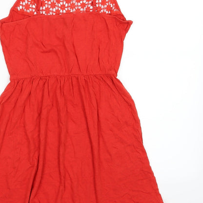 Atmosphere Womens Red  Jersey Basic Blouse Size 10