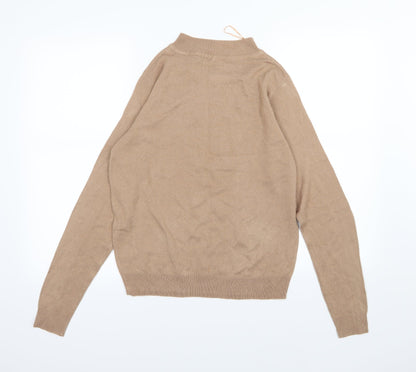 Brave Soul Womens Brown  Knit Pullover Jumper Size 12
