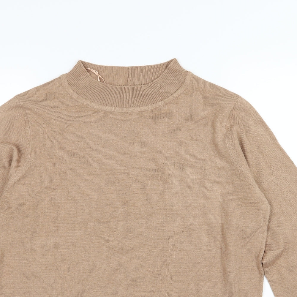 Brave Soul Womens Brown  Knit Pullover Jumper Size 12