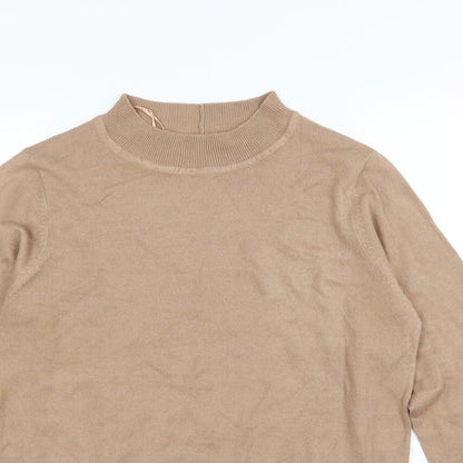 Brave Soul Womens Brown  Knit Pullover Jumper Size 12