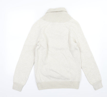 H&M Mens Beige  Knit Pullover Jumper Size S