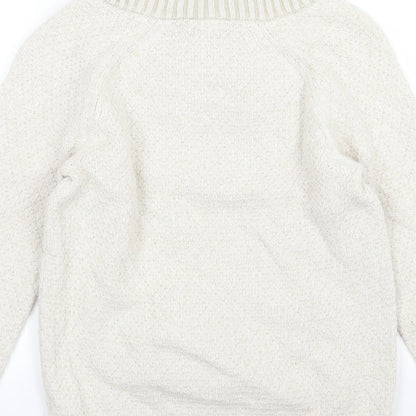 H&M Mens Beige  Knit Pullover Jumper Size S