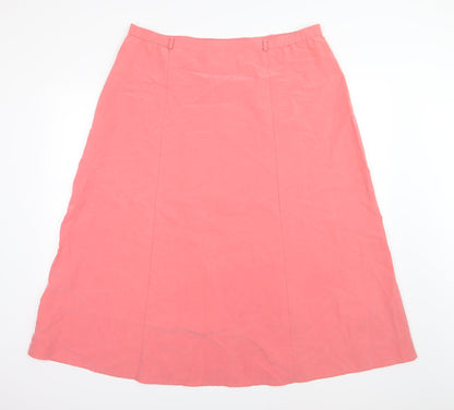 First Avenue Womens Pink   A-Line Skirt Size 38 in