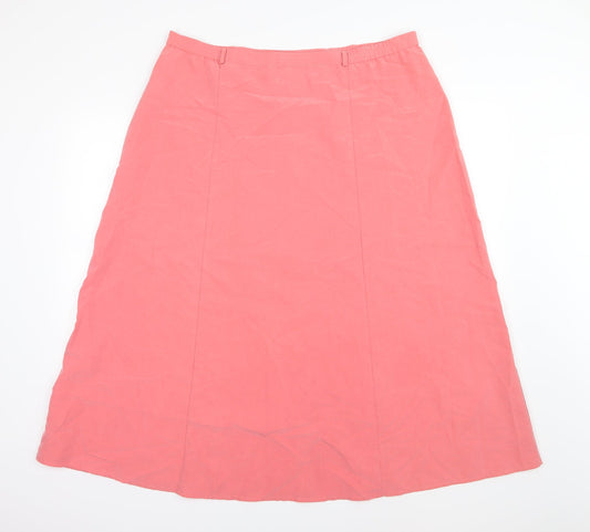 First Avenue Womens Pink   A-Line Skirt Size 38 in