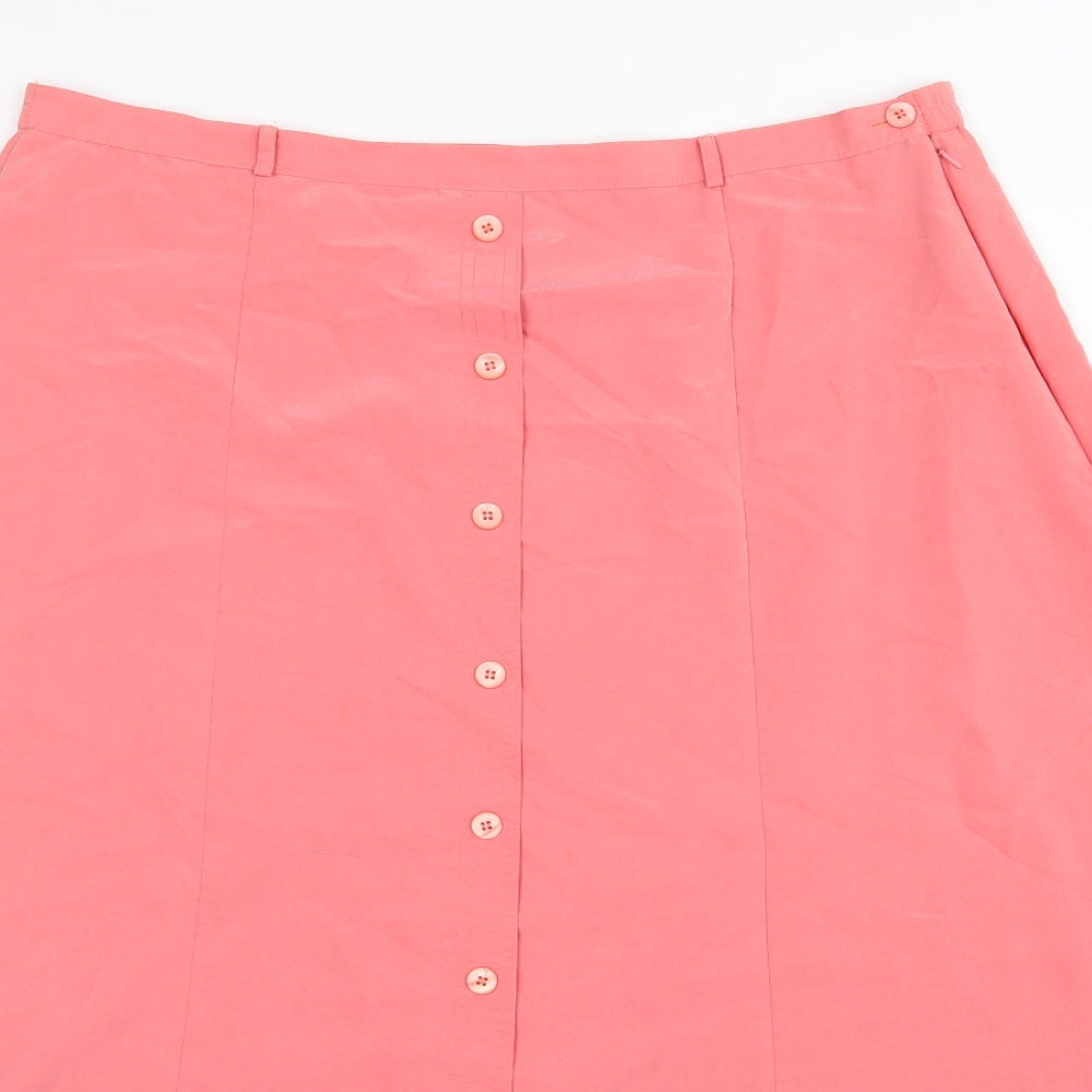 First Avenue Womens Pink   A-Line Skirt Size 38 in