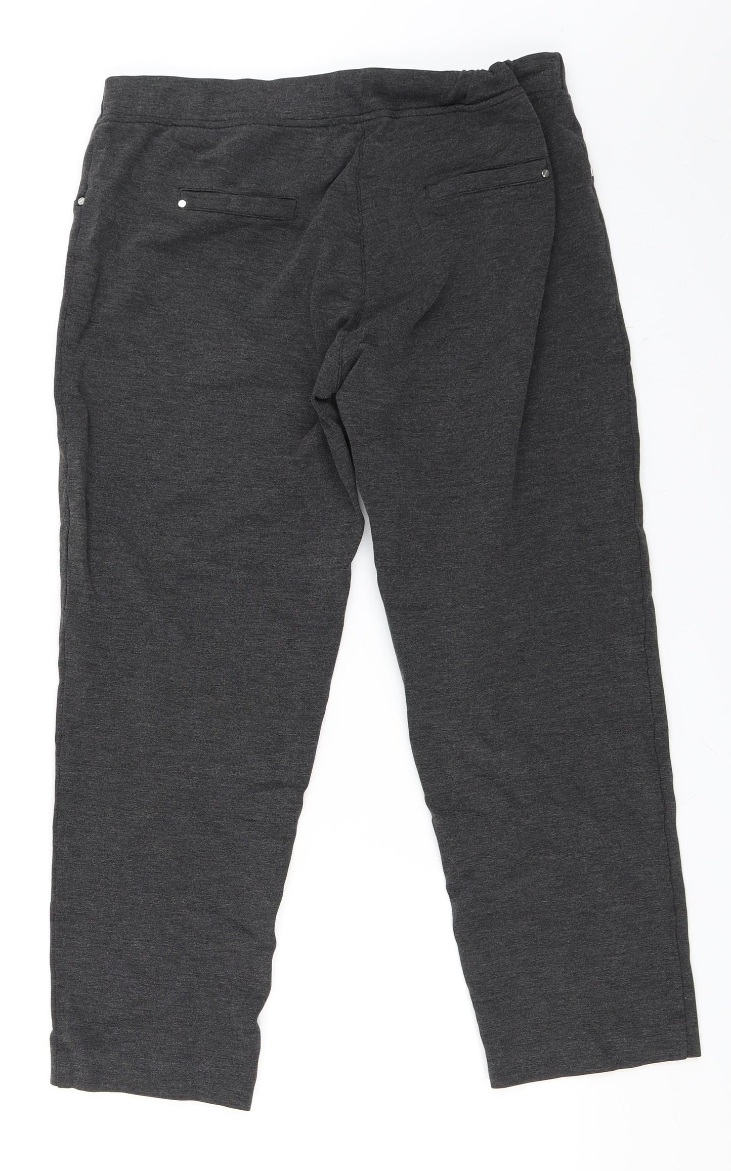 James Lakeland Womens Grey   Cropped Trousers Size L L26 in