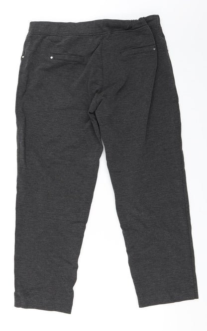 James Lakeland Womens Grey   Cropped Trousers Size L L26 in