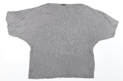 Additional front view of Chic & Pop women’s grey jumper, size XL
