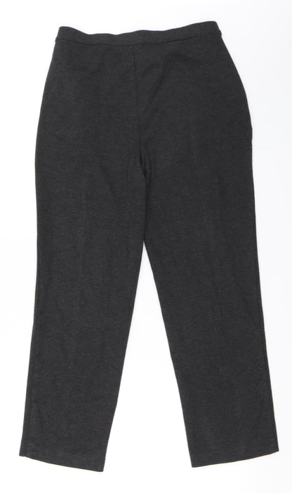 Womens UK Size 12 Marks and Spencer Regular Fit  Grey Trousers