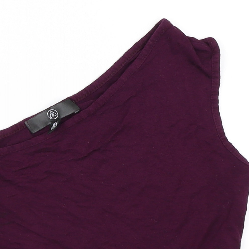 Missguided Womens Purple   Basic Tank Size 4